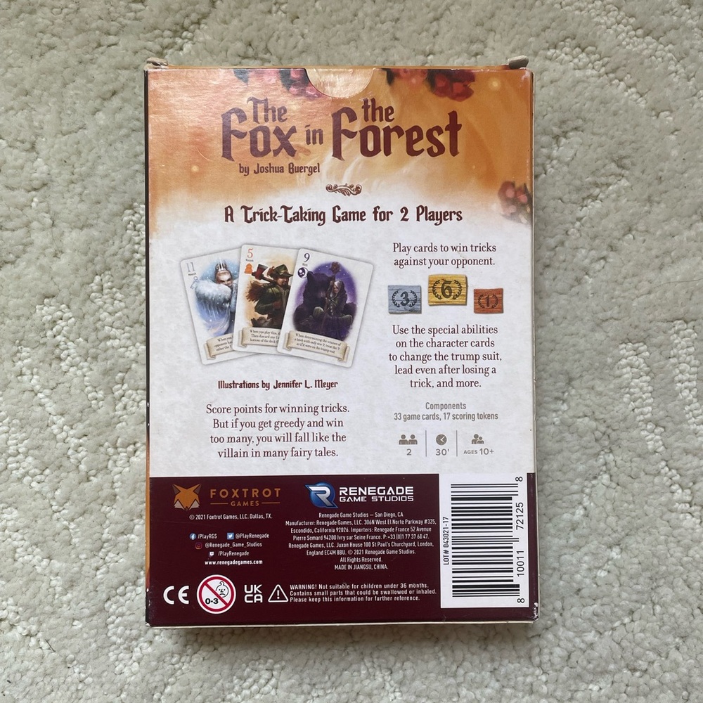 The Fox in the Forest Card Game - Picture 4 of 4